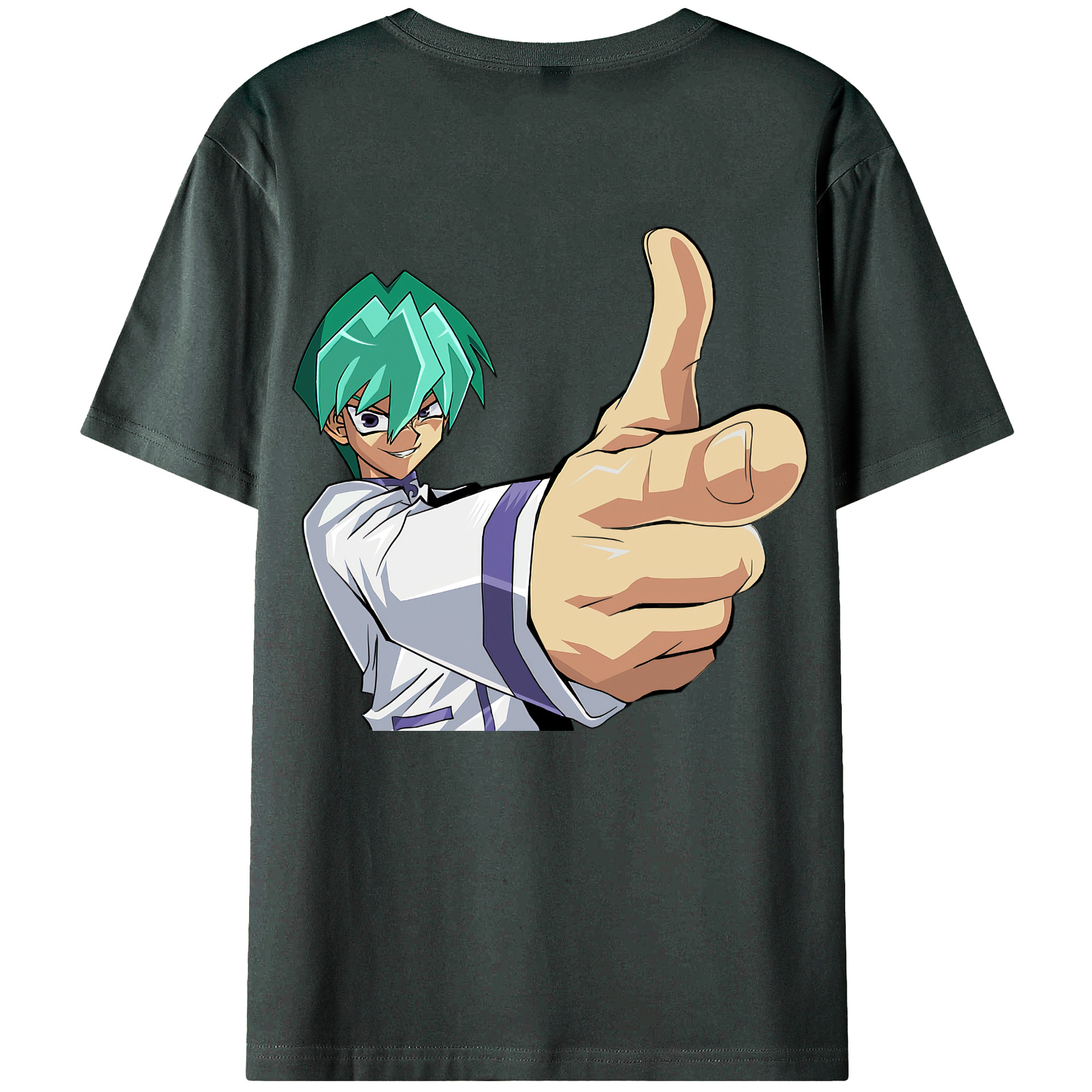 （画像用） 遊☆戯☆王 Yu-Gi-Oh! 綿100％ メンズ半袖Tシャツ（バックプリント） 通気性